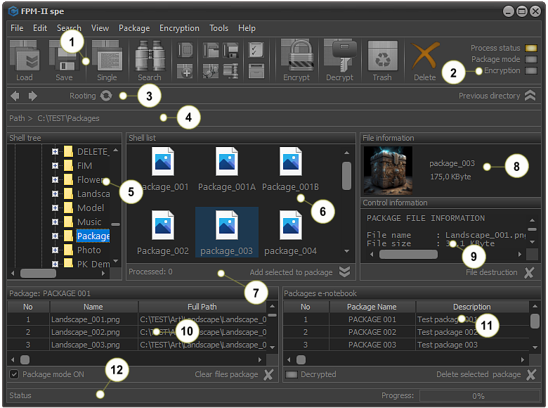 File Protect System, FPS, control panel