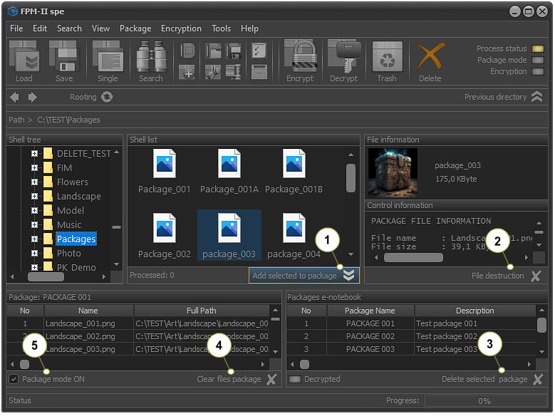 File Destroy Manager, FDM, control panel