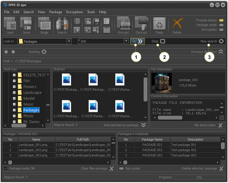 File Destroy Manager, FDM, control panel