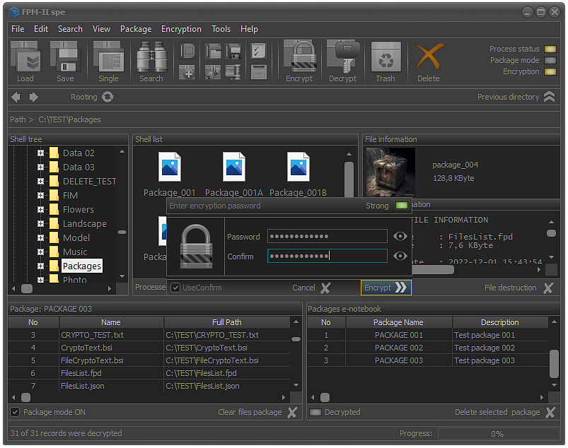 FPS - Encryption settings