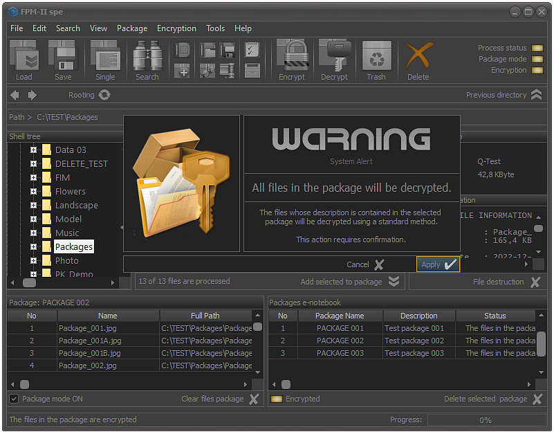 FPS - Encryption settings