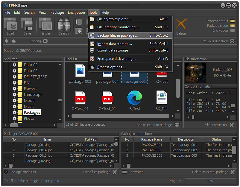FPS - Encryption settings